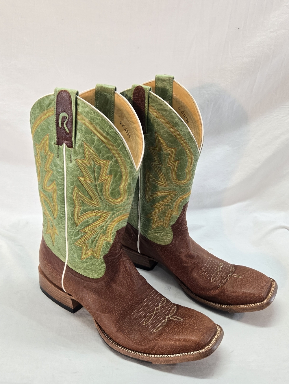 Rod Patrick Western Boots Women’s 12B Square Toe Leather EUC